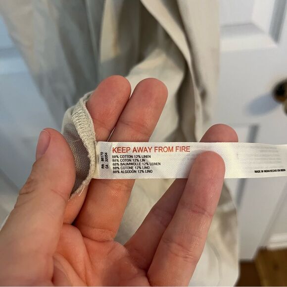 Free People Linen Dress in Ocean Pearl Small - Picture 5 of 9